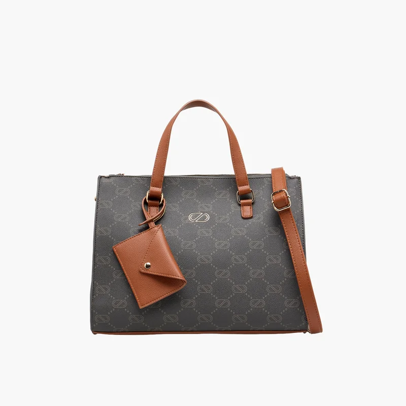 Sasha Monogram Print Tote Bag for Women